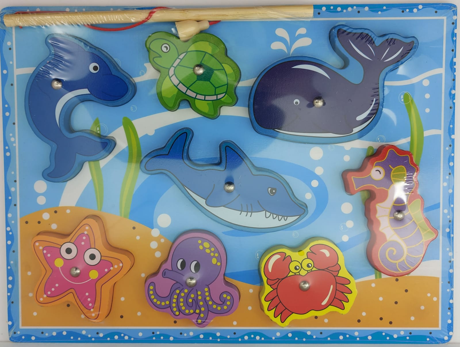 Chunky Block Fishing puzzle1Rod ⋆ BrainySparks